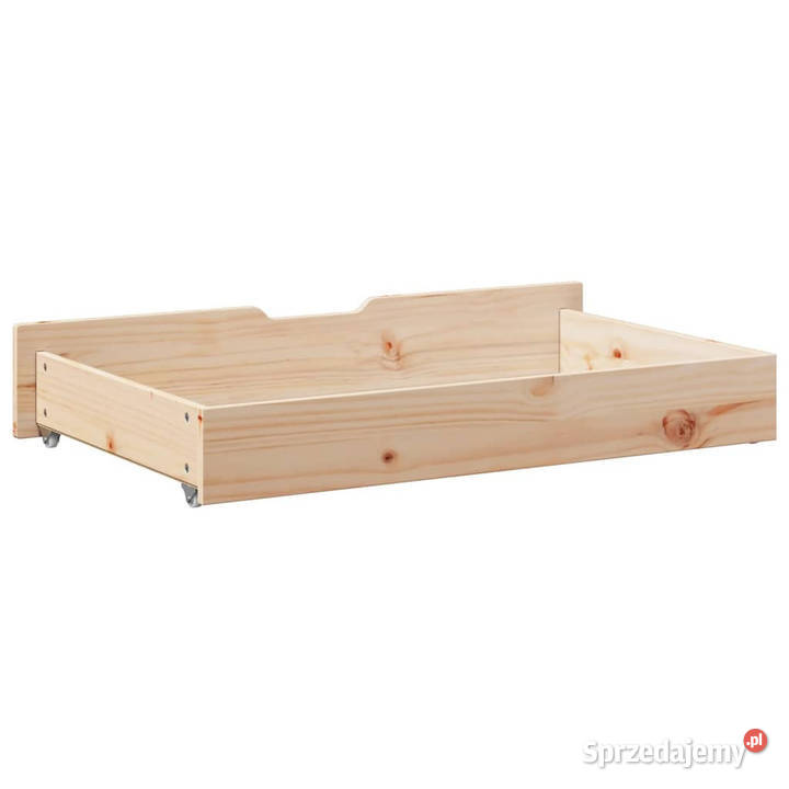 Szuflady pod łóżko z kółkami 2 95x55x16 sosna Pozostałe Warszawa