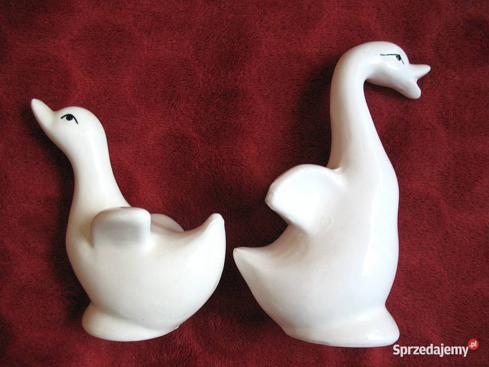 Gąski łabędzie porcelana 14 i 10 Siedlce