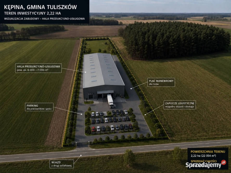 DZIAŁKA INWESTYCYJNA 222 HA KĘPINA Kępina