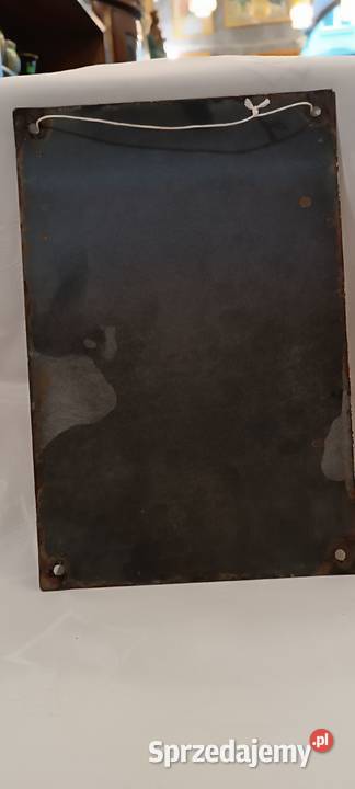 Uwaga miny niemiecka tablicaszyld emaliowany II małopolskie Kraków