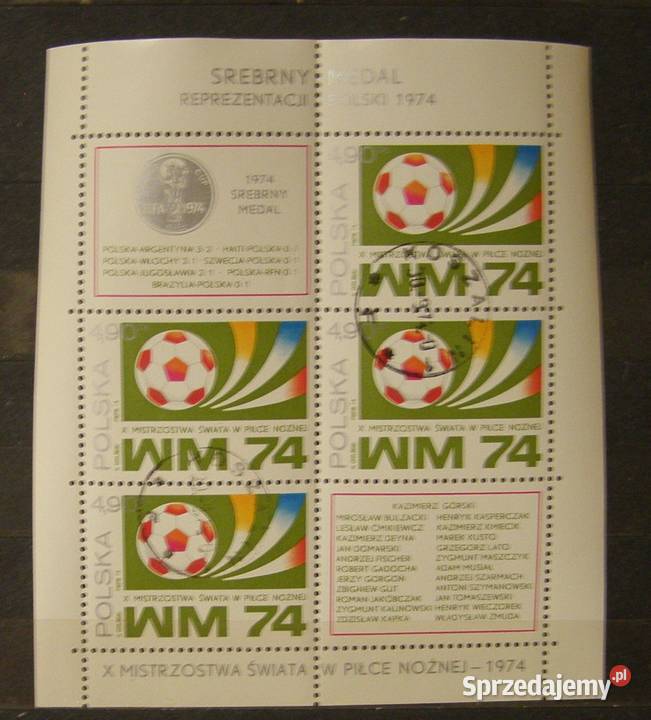 Znaczki pocztowe Polska Bloczek 20 łódzkie Łódź