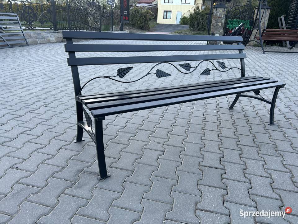 Metalowa Ławka ogrodowa małopolskie Laskowa