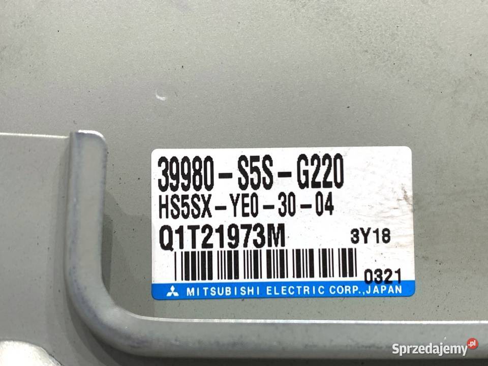 MODUŁ WSPOMAGANIA HONDA CIVIC VII 39980S5SG220 Motoryzacja