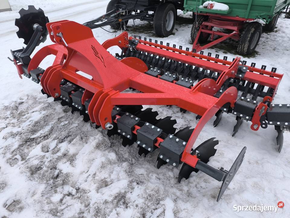 Brona talerzowa 3m wał daszkowy nowa agregat Lublin