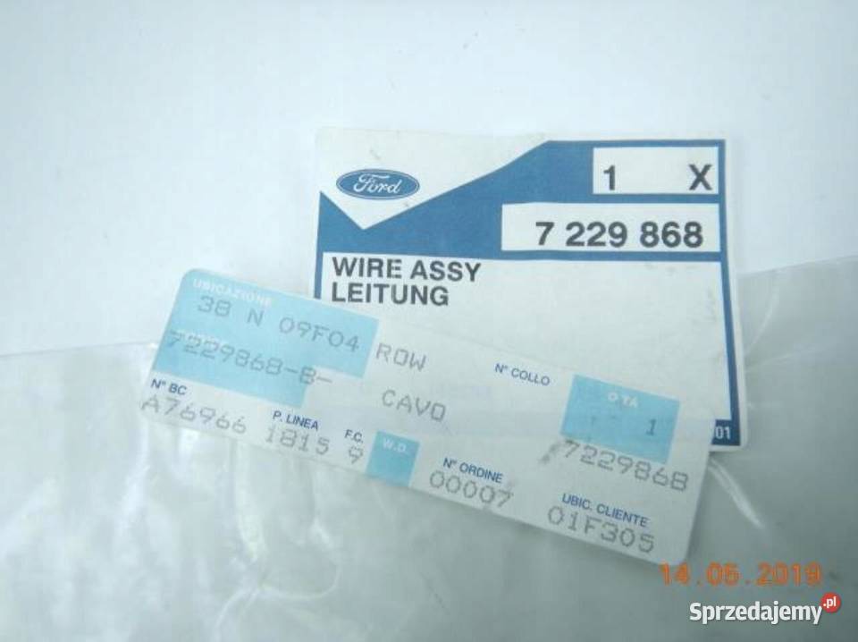 PRZEWÓD AIRBAG KIEROWCY FORD FIESTA 8996