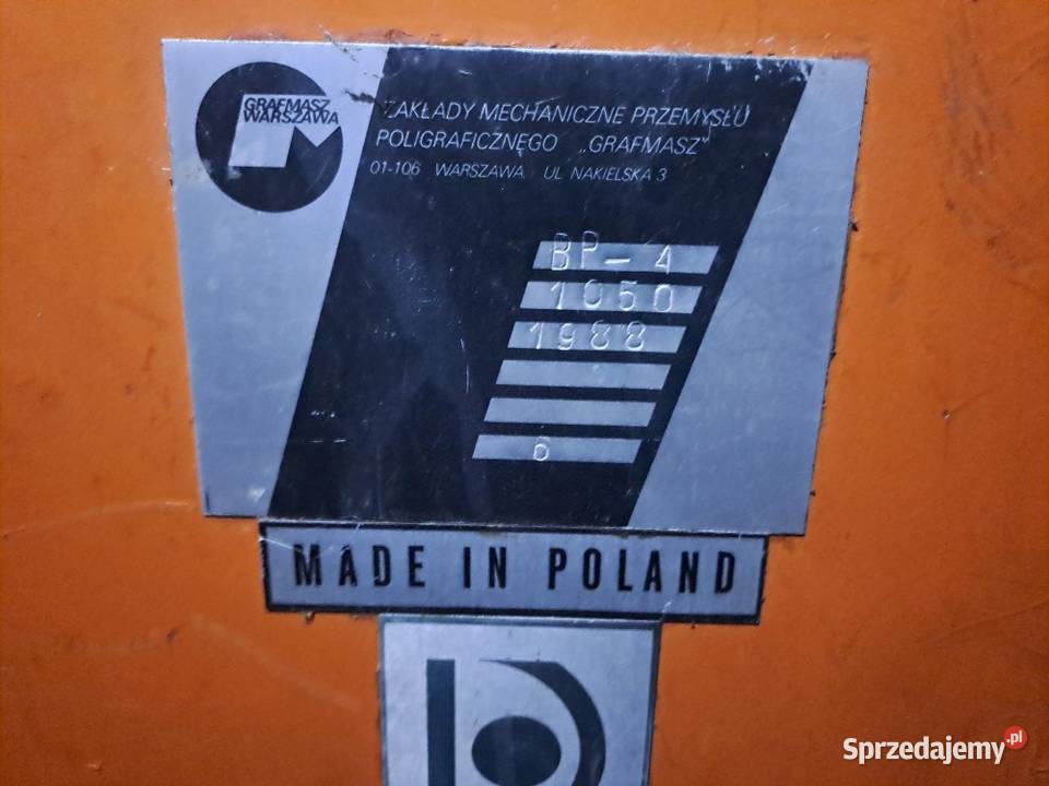 Bigówka stołowa GRAFMASZ BP4 Stary Sącz