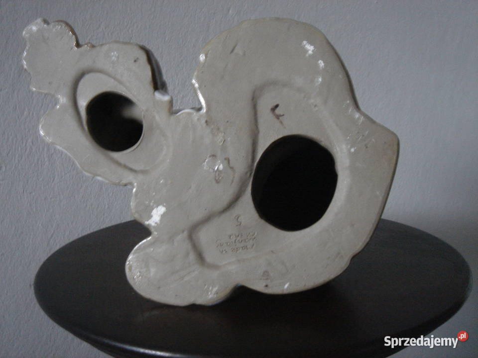 Stara chińska figurka ceramiczna sygnowana