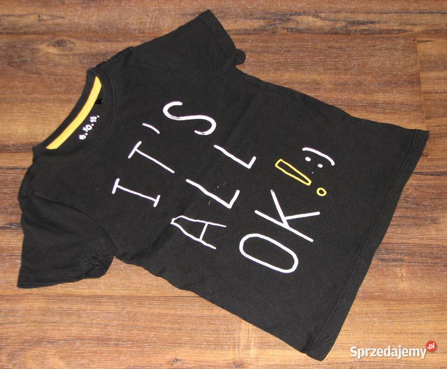 51015 fajna koszulka 104 czarny Wrocław sprzedam