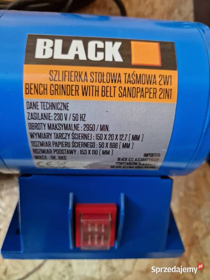 SZLIFIERKA STOŁOWA TARCZOWOTAŚMOWA 150686 Głogowa