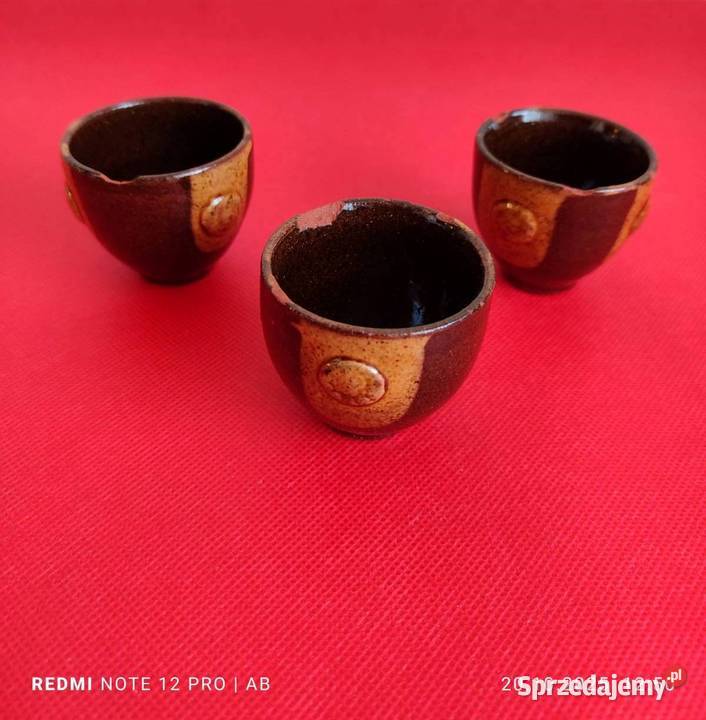 Stara brązowa ceramika PRL vintage do renowacji Katowice