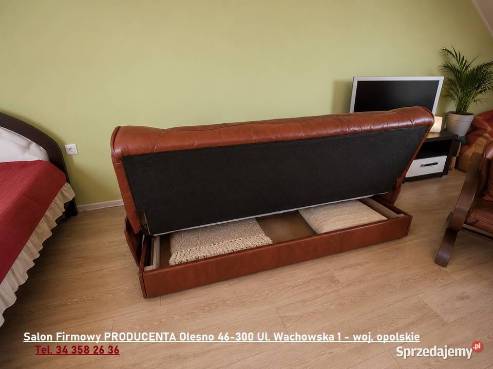 Nowy Komplet FINKA 3R11 w Skórze Naturalnej Chorzów