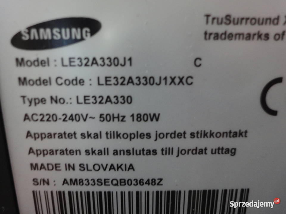 TV samsung le32a330j1 na części Samsung Kraków