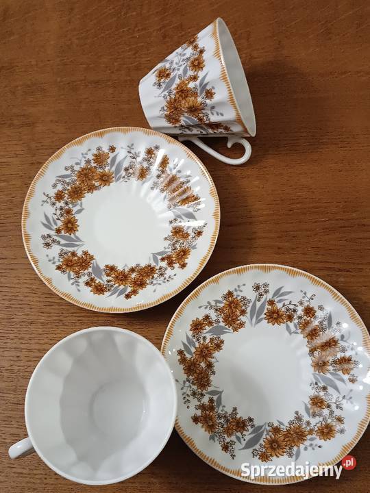 Piękne cieniutkie filiżanki Porcelana i szkło małopolskie Gorlice