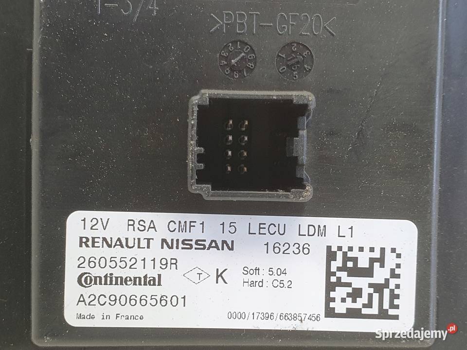 Renault Megane IV PRZETWORNICA MODUŁ LED lampy Janów
