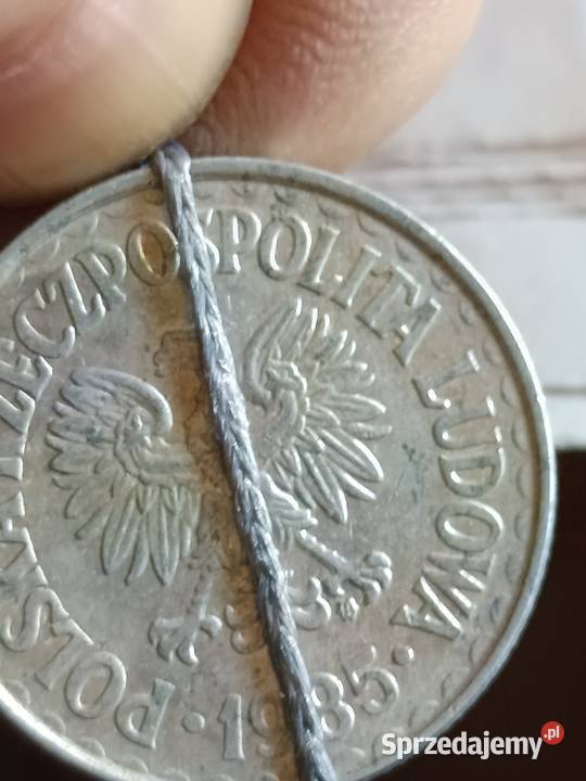 Sprzedam monetę 1 zloty 1985 r lekka skrętka lubelskie Chełm