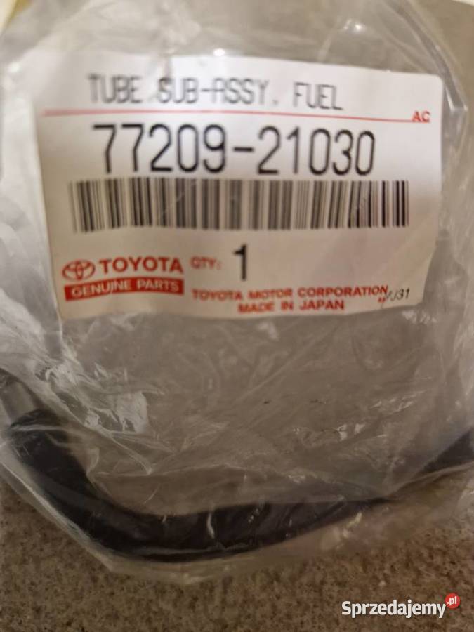 Rura podzespół do układu paliwowego Toyota Lublin sprzedam