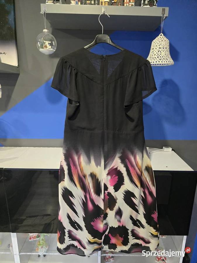 Sukienka z printem zwierzęcym UNI SM śląskie Bytom