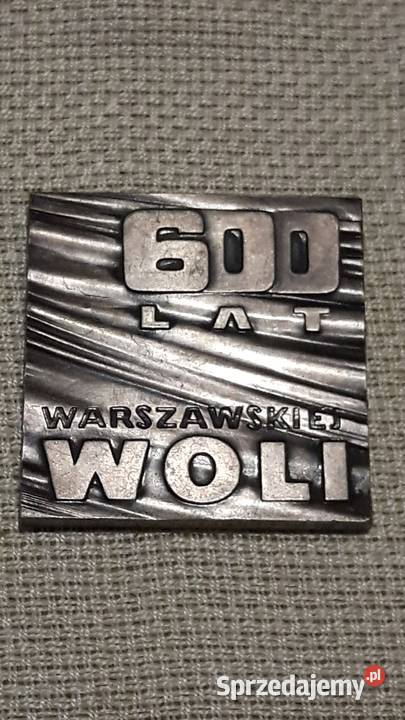medal 600 Lat Warszawskiej Woli Warszawa