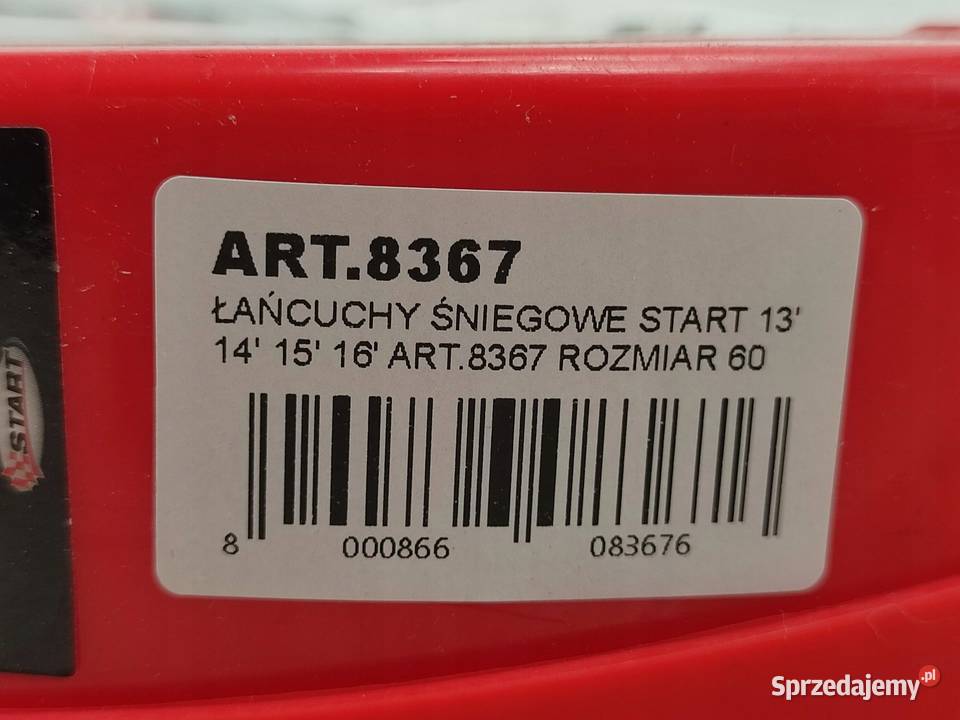 ŁAŃCUCHY ŚNIEGOWE 1 PARA START 8367 13 16