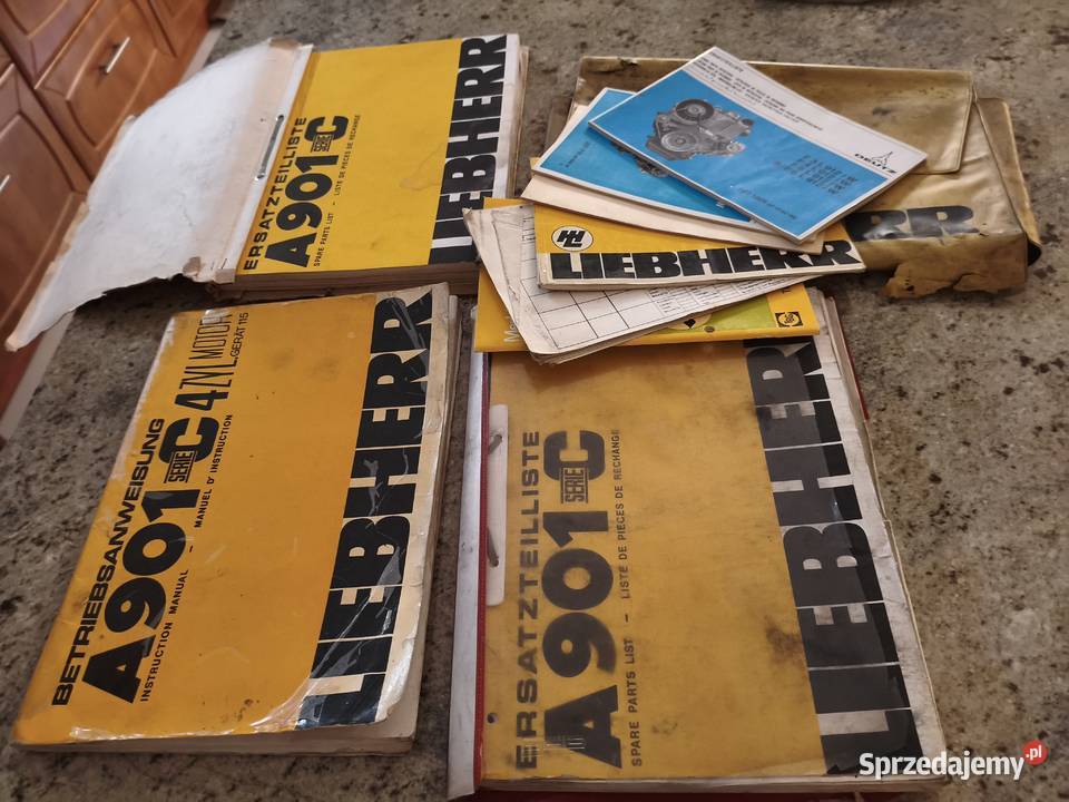 Koparka Liebherr 901 C uszkodzona Bielawa