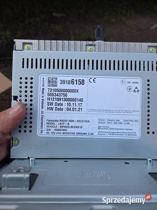Radio Nawigacja Opel Zafira C 39186158 LN7FB