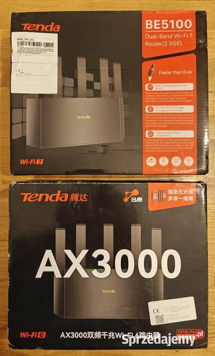 Zestaw Tenda Mesh 3szybkie routery wifi7 2x mazowieckie Warszawa