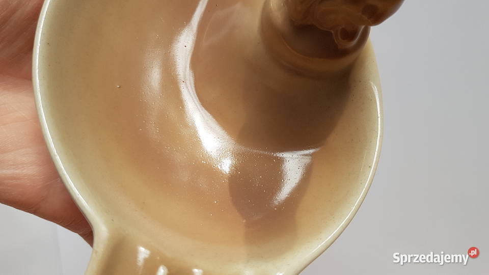 Popielniczka z ptaszkiem ptak Chodzież porcelit Pozostałe śląskie Dąbrowa Górnicza