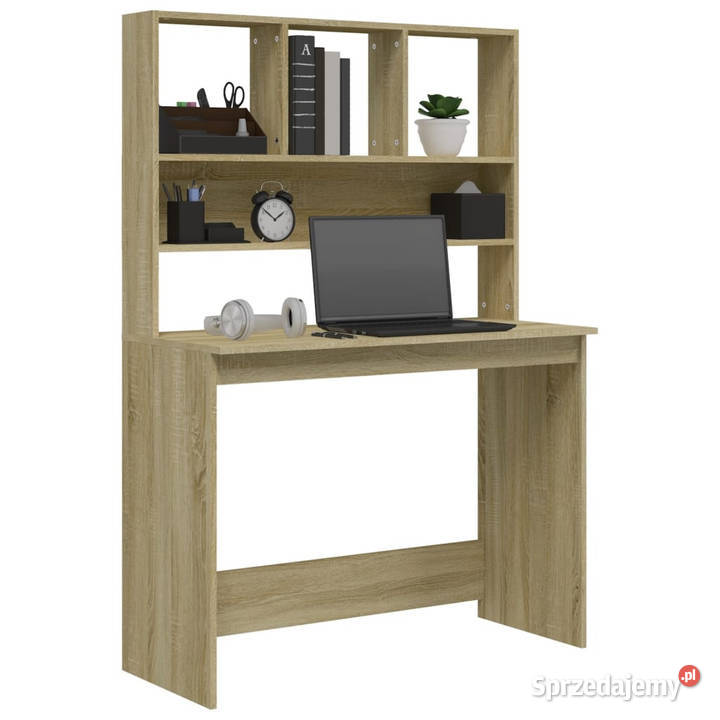 Biurko z półkami dąb sonoma 102x45x148 WM823003 Dom i Ogród mazowieckie Warszawa