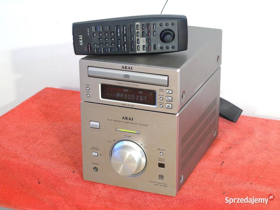 Wieża Akai AA503R pilot mocna RDS CD AUX DOSTAWA sprzedam