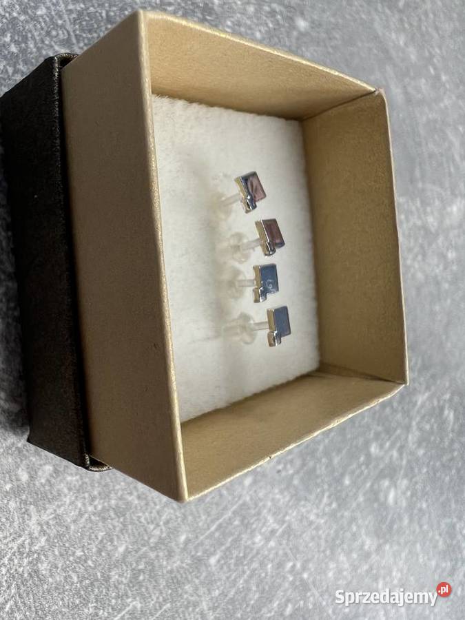 Kolczyki srebrne kwadraty