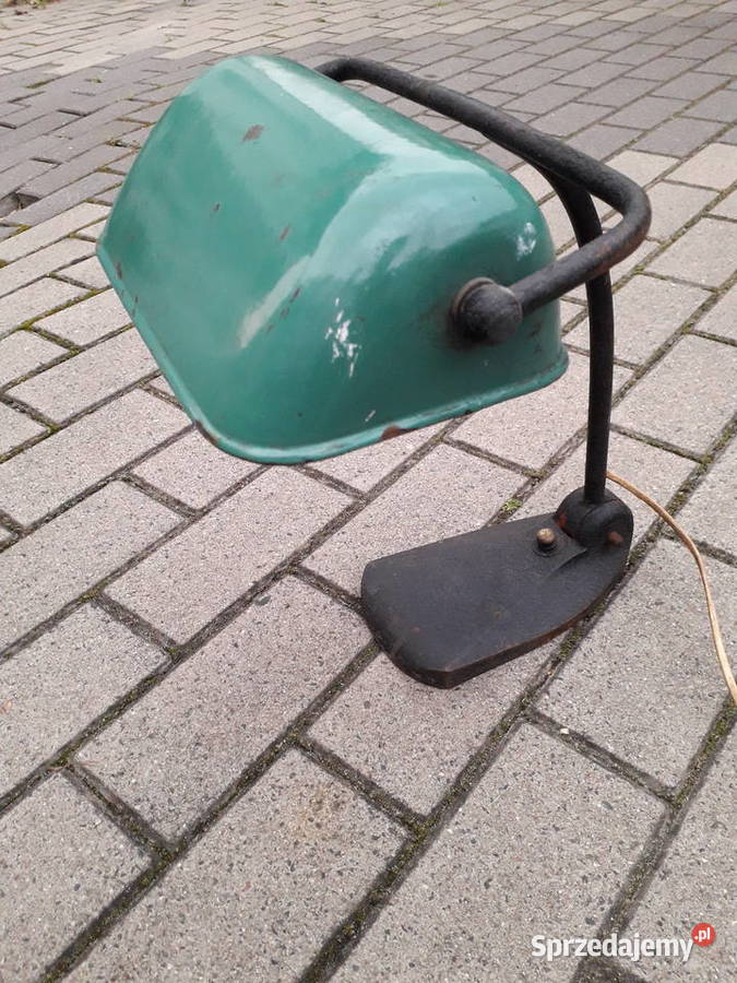 Lampa bankierska bauhaus art deco loft Antyki mazowieckie Warszawa