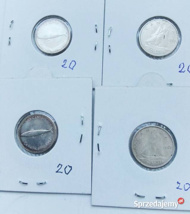 KANADA10 CENTS19761976 r1960 r1959 r SREBRO mazowieckie