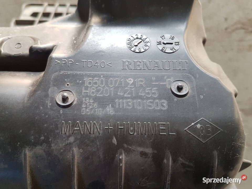 RENAULT SCENIC IV MEGANE IV OBUDOWA FILTRA Części montażowe Turkowice
