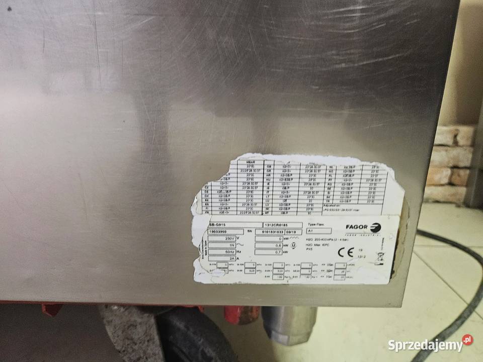Patelnia przechylna gazowa 1200x930x850 Fagor Gastronomia Pszczyna sprzedam