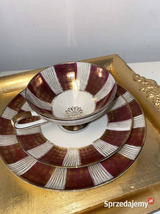 Trio śniadaniowe filiżanka porcelana bavaria Kraków