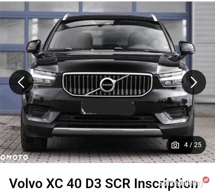 Volvo XC40 INSCRIPTION 20 D3 czerwona skóra ABS Janowiec Wielkopolski