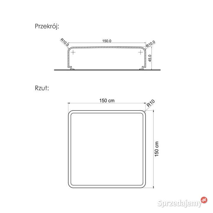 Siedzisko betonowe 150x150 pufa Świdnica