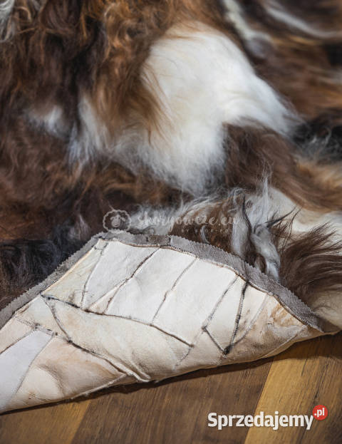 Narzuta ze skóry owczej islandzkiej białobrąz Szaflary sprzedam