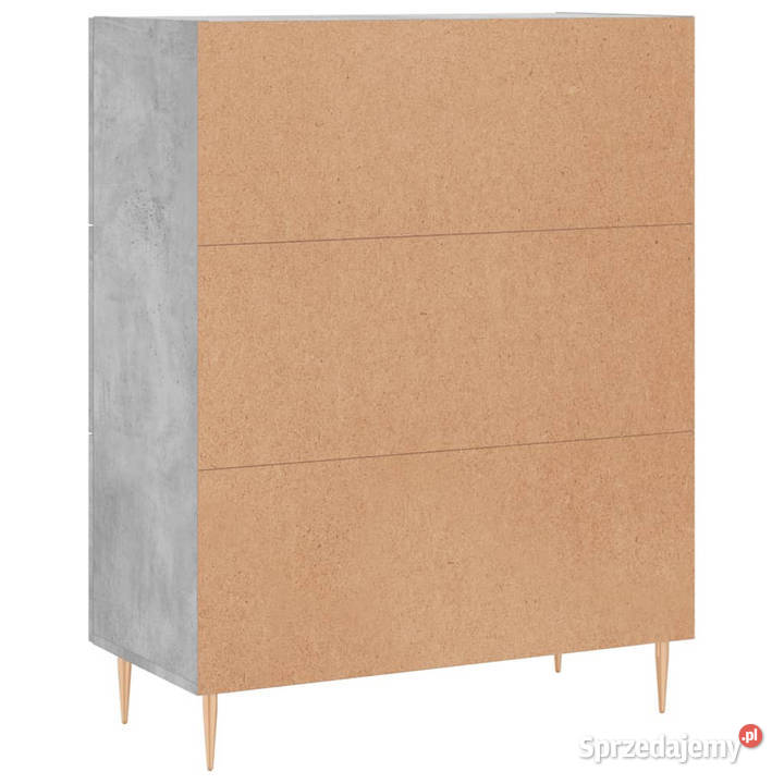 Szafka szarość betonu 695x34x90 materiał