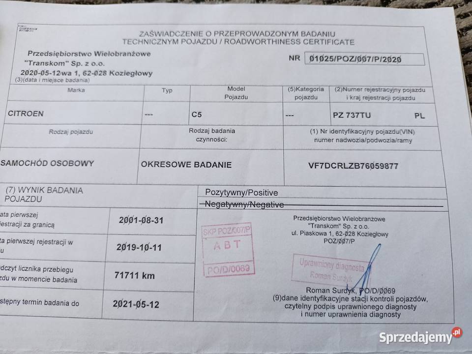 Citroen C5 98 900 bez rdzy okazja