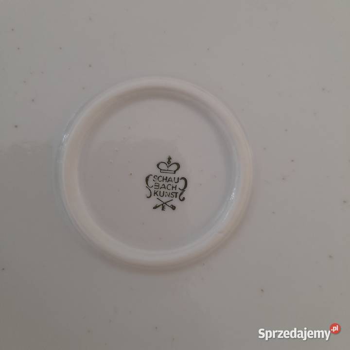 Duża patera talerz Schaubach Kunst 32 Niemcy Porcelana i szkło Bogatynia