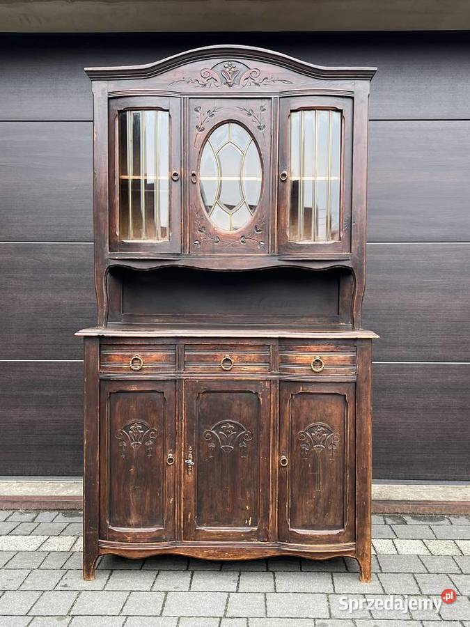 Piękny starusieńki kredens Bufet 197cm Ostrów Mazowiecka