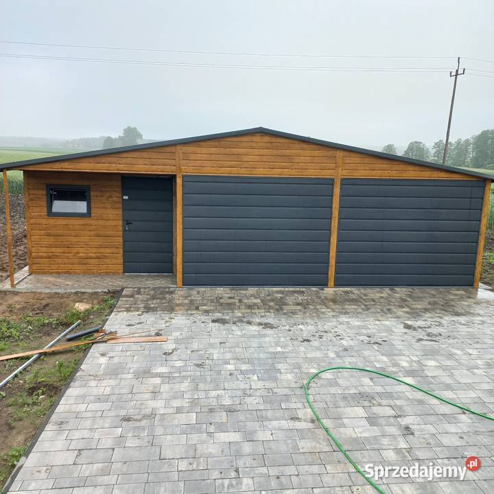 Garaż blaszany 6x6 3m wnęką drewnopodobny kujawsko-pomorskie Bydgoszcz