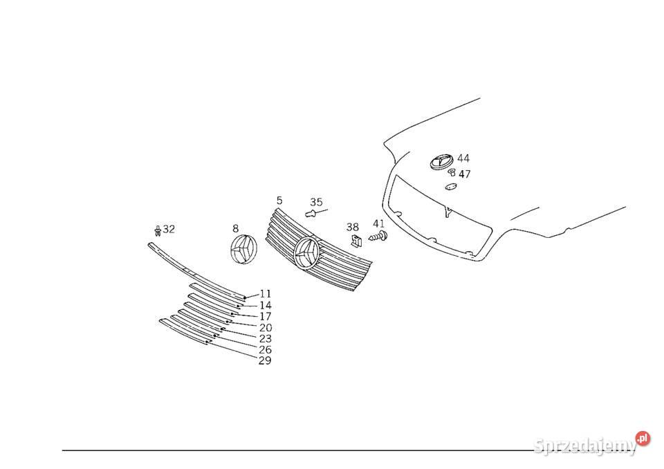 Mercedes SL R129 Gwiazda atrapy A 129 888 00 86 zachodniopomorskie Koszalin