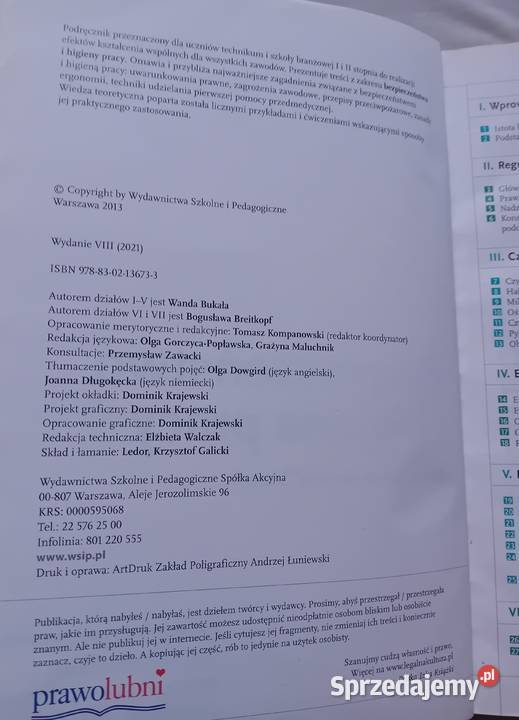 W Bakuła K Szczęch Bezpieczeństwo i higiena tradycyjny podręcznik Koźminek