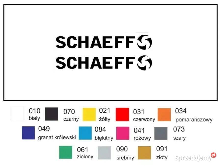 Naklejka wlepka SCHAEFF 49 2 Zamiennik Janików