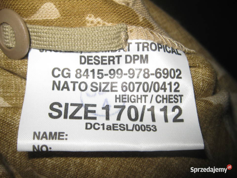 Bluza wojskowa letnia specjalna GB SAS 170112