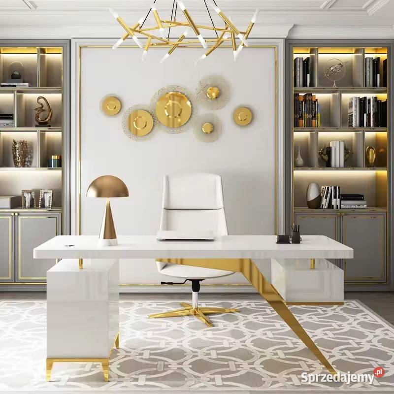 Zestaw mebli biurowych Prima biurko białe