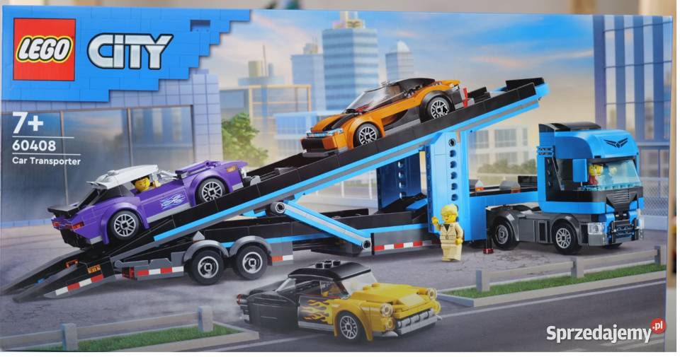 LEGO City Laweta z samochodami sportowymi 60408 Klocki Stare Jabłonki sprzedam