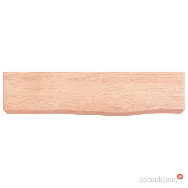 Półka jasnobrązowa 40x10x6 lakierowane lite Półki mazowieckie sprzedam